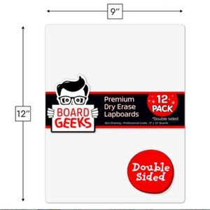 COPY - NWT~ 12 Double-Sided 9x12-Inch Dry Erase Boards for Classroom, Teachers …